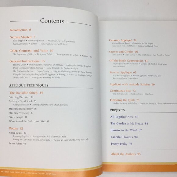 The Best-Ever Appliqué Sampler Piece O Cake Designs Sewing Goldsmith Jenkins - Picture 3 of 12